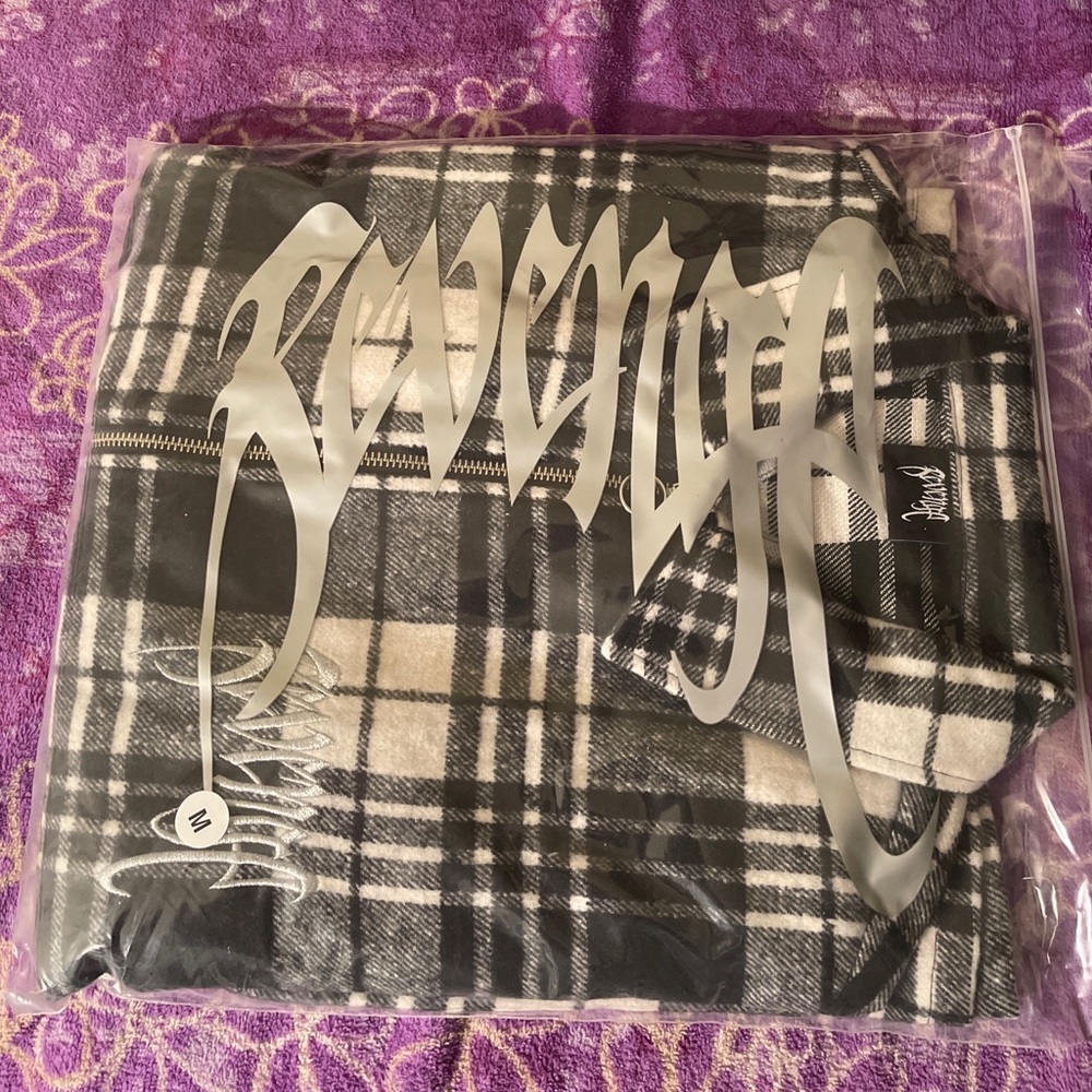 Revenge flannel zip up